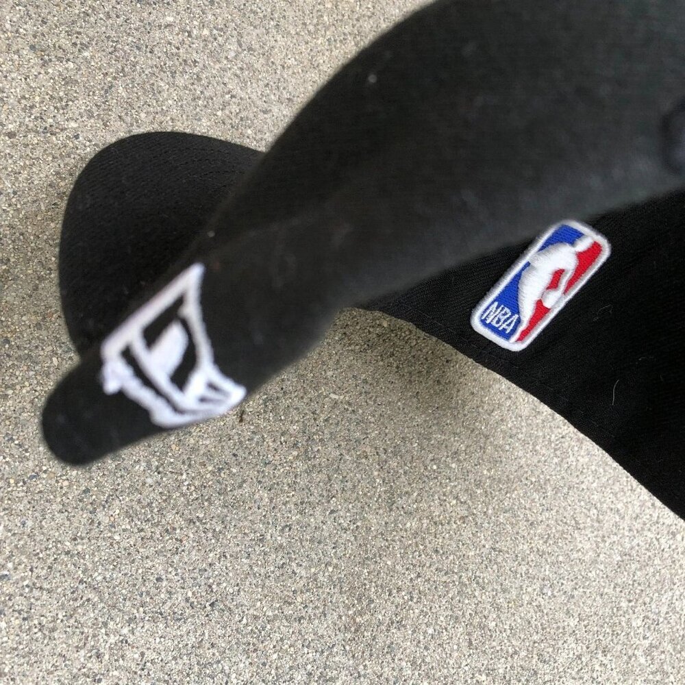 NEW ERA Utah Jazz Fitted Hat 7 1/4 Black Men's 59Fifty Cap NBA Basketball - Picture 6 of 8